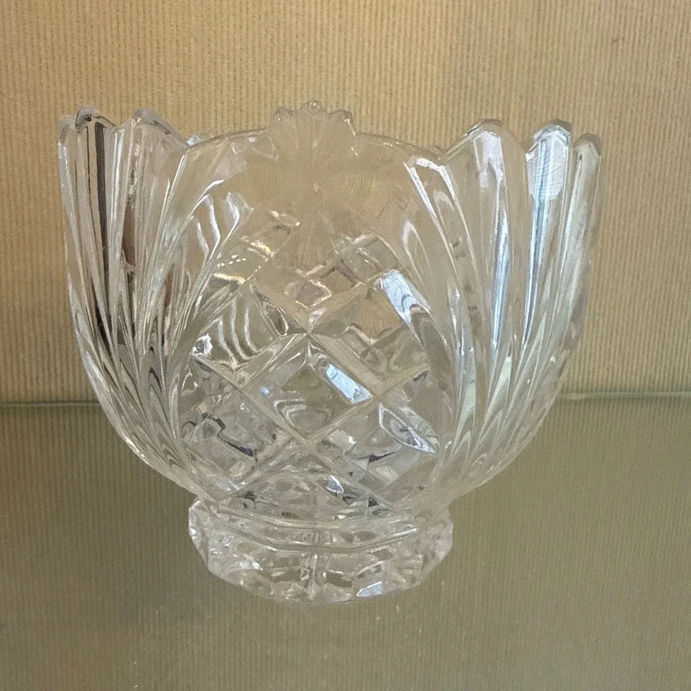 Fifth Avenue Lead Crystal Pineapple Cute Catch All‎ Bowl Vintage 4